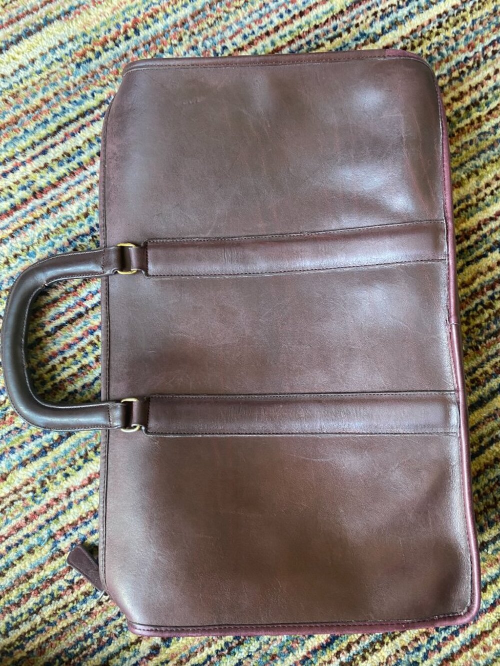 Vintage NYC Era Burgundy Coach (1985 Winter Catalog) Briefcase Attache Bag - Picture 6 of 15